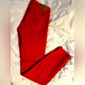 Abercrombie and fitch red jeans